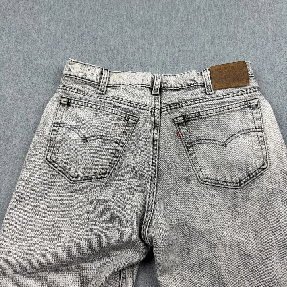 Vintage Levis 540 Jeans Mens 34x29 Fit 32x28 Gray Relaxed Acid Wash USA Made 80s